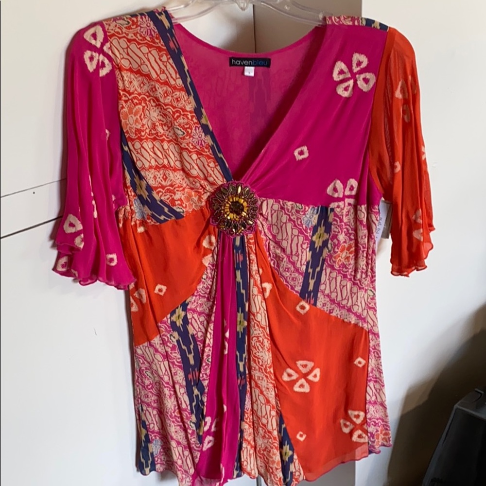 Haven Bleu multi colored top